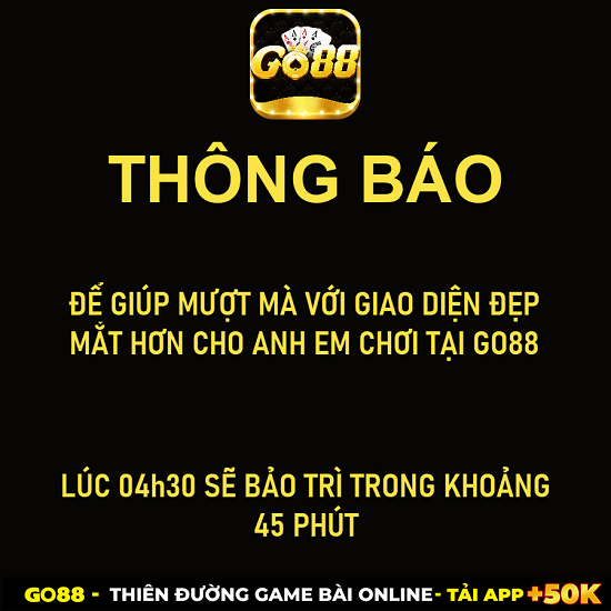 Cổng game bài đổi thưởng Go88vn.fun dừng hoạt động