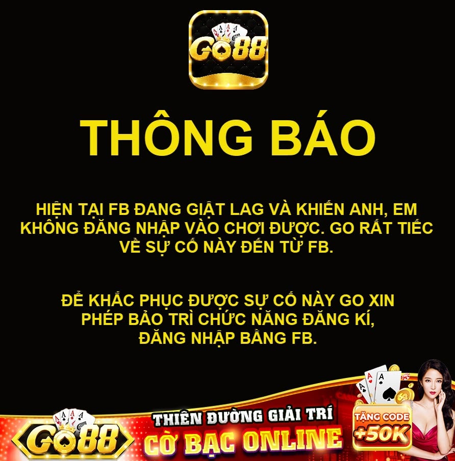 Thông báo quan trọng từ game Go88