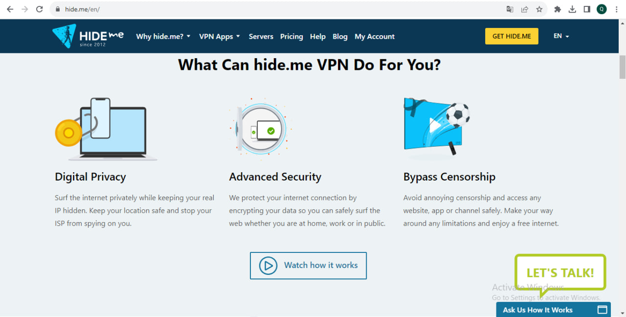 Trang chủ Hide.meVPN hiện nay