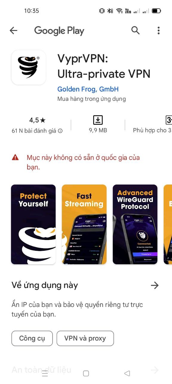 Cài đặt VyprVPN trên điện thoại